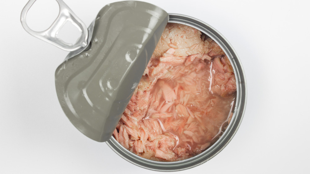 Open can of tuna