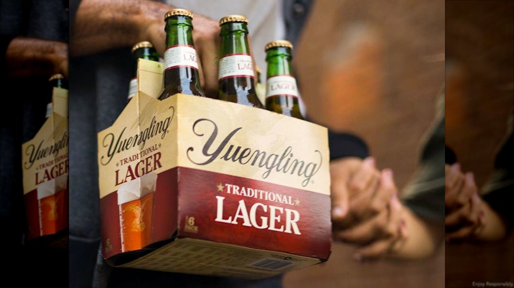 Six pack of Yuengling lager