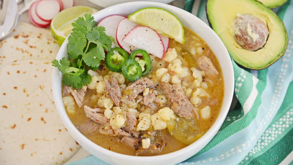 pork shoulder pozole